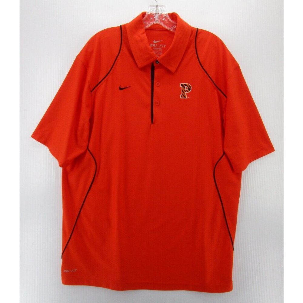 Princeton University Nike Orange Short Sleeve Polo Shirt